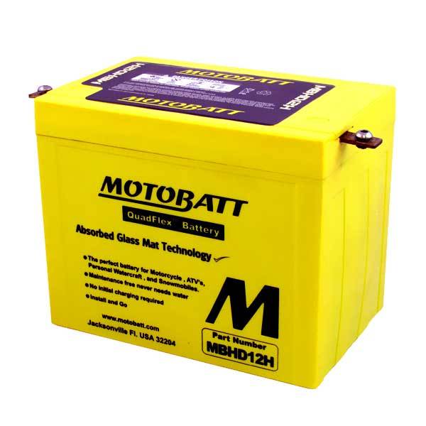 MotoBatt MBHD12H 33Ah Motorcycle Battery Replaces YHD12H