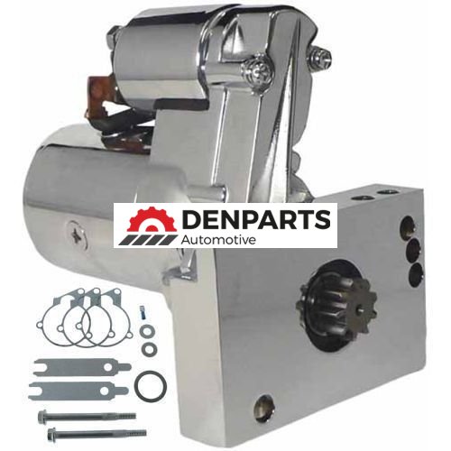 12 VOLT CHROME MINI STARTER FOR CHEVY 305 350 454 SUPER TORQUE SERIES ST100