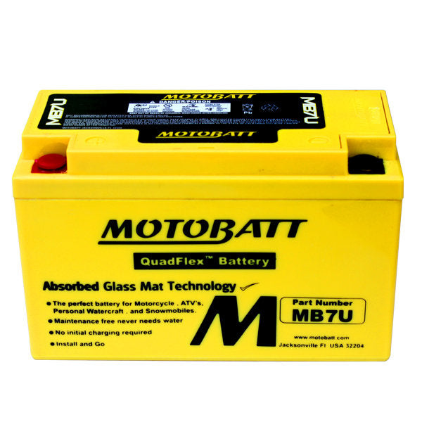 Motobatt Quadflex Battery For Yamaha TT250 TTR250 Motorcycles 1995-2006