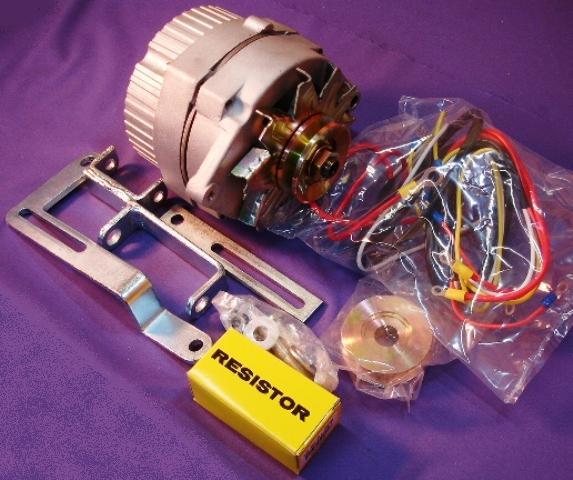 Ford 8N Tractor Alternator Generator Conversion Kit One Wire 63 Amp