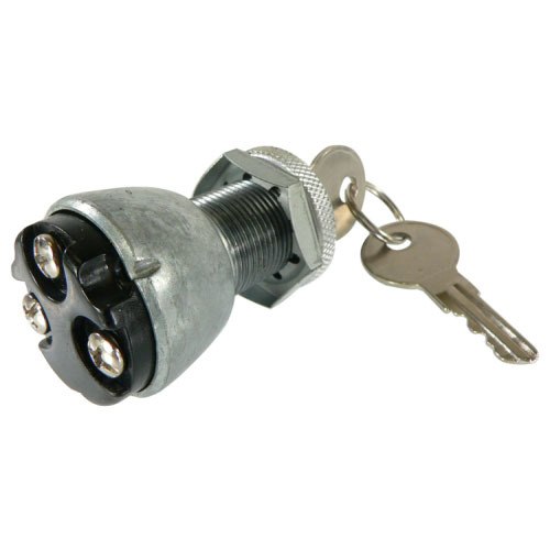 Universal Ignition Key Switch 9900-9005 Includes Two Keys 3 Terminal